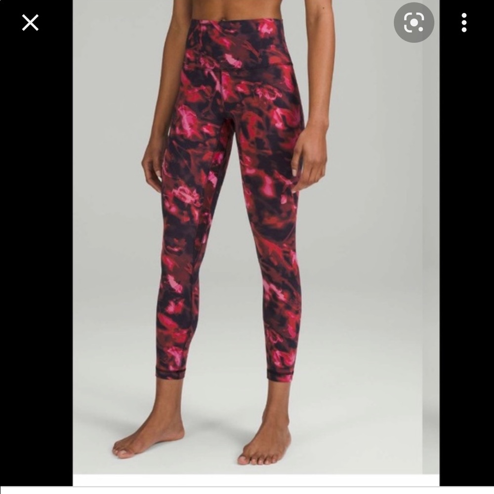 Lululemon align high rise 25” leggings size 2 in intensity pink blossom NWT